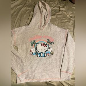 Girls New Without Tags Sanrio Hello Kitty Hoodie Crop, size girls XL